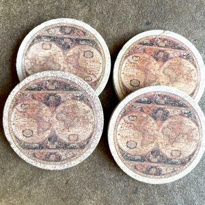 4 Thirstystone Old World Passages Natural Sandstone Coasters Eco-Friendly